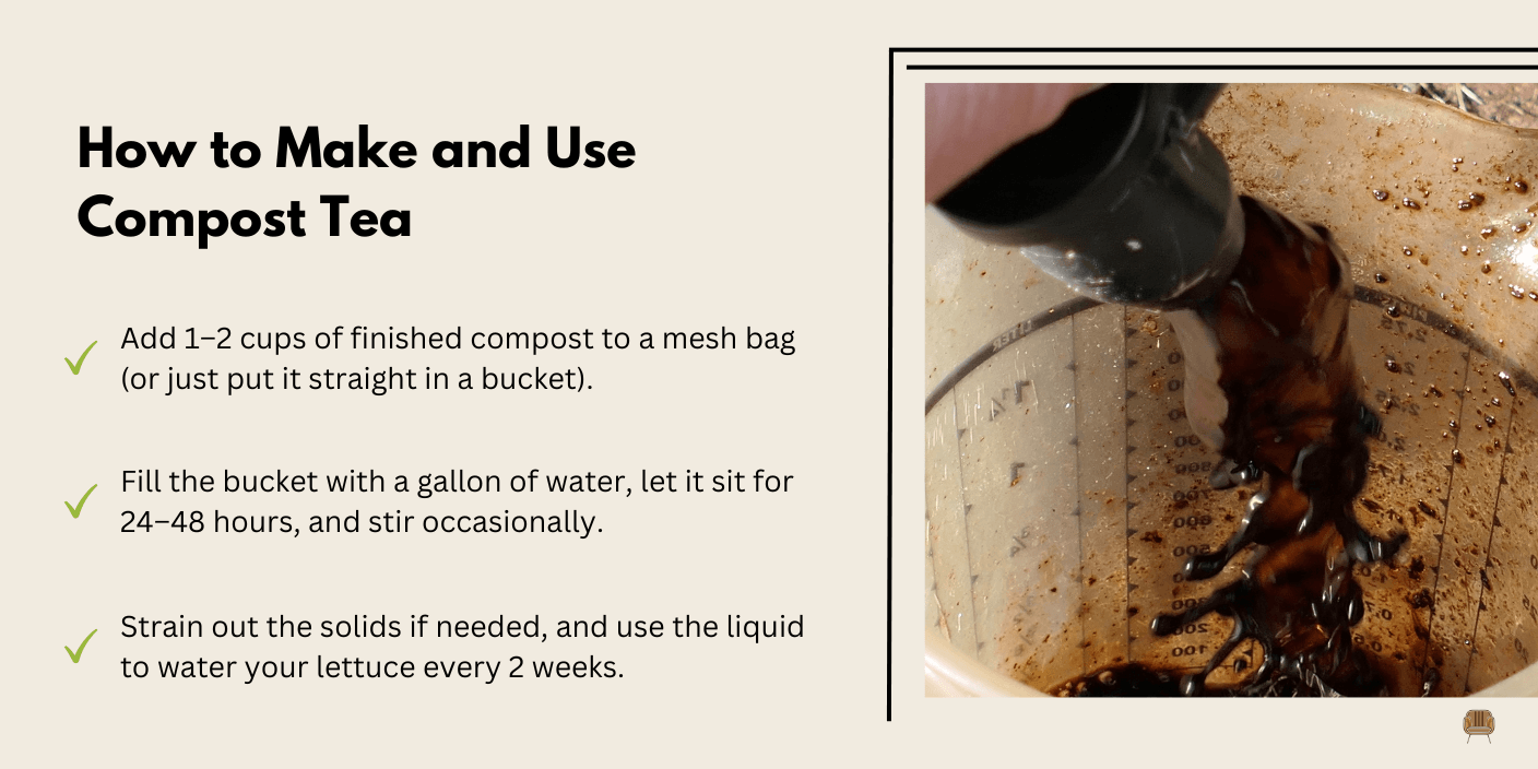 Natural Fertilizers to Feed Your Lettuce Brew Some Compost Tea - This nutrient-rich “tea” is easy to make and gives plants a quick, gentle boost.