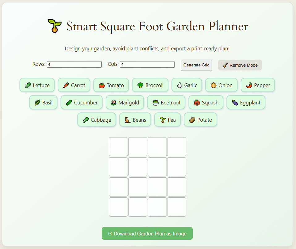 Free Garden Planner Tool - TheBrownChair.com