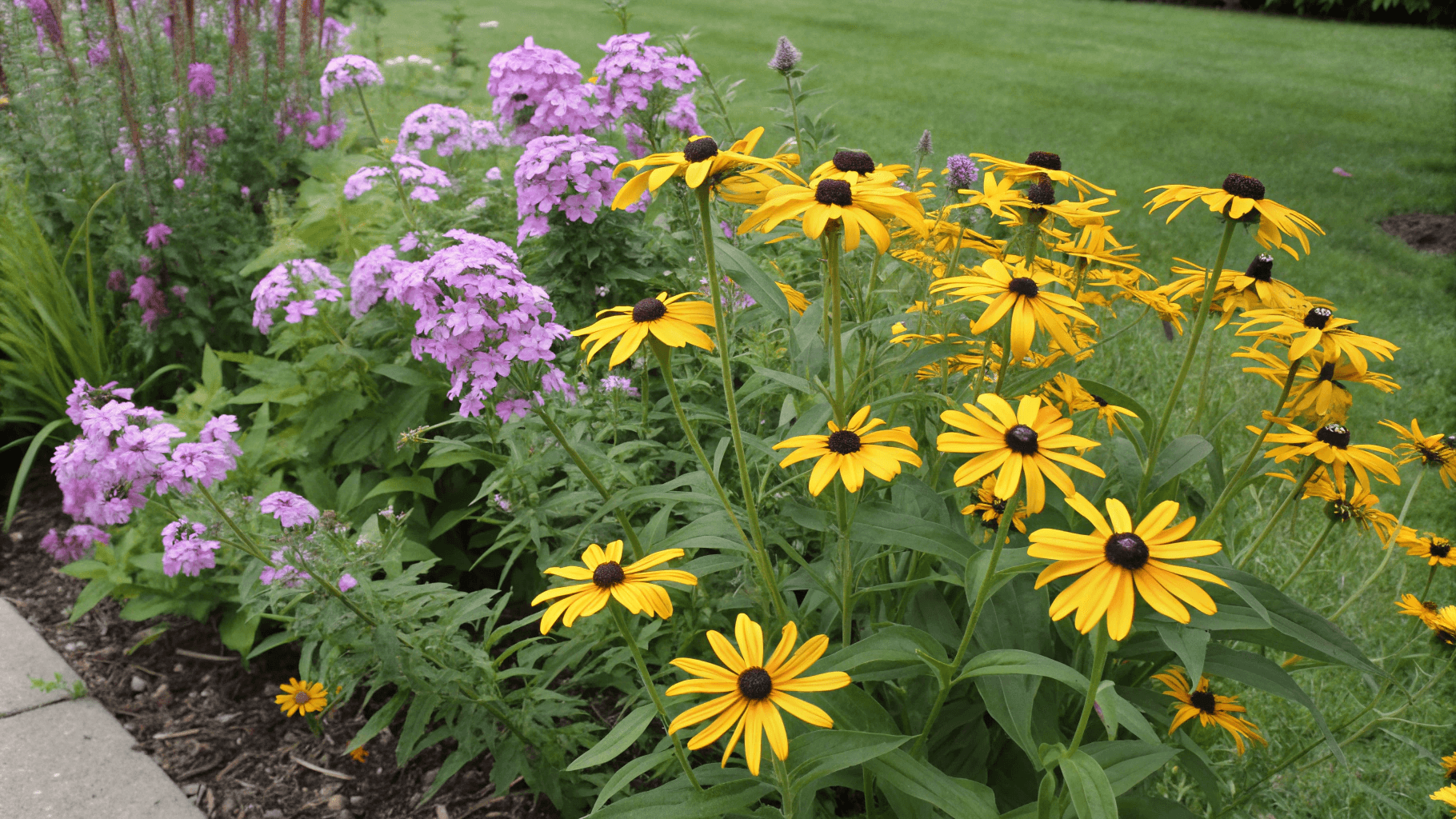 Best Companion Plants for Tall Garden Phlox - Black-Eyed Susans