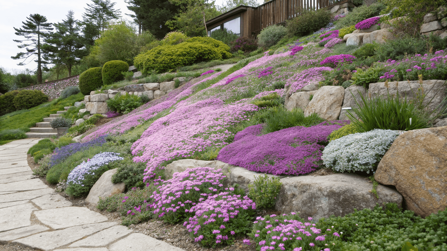 Garden Design Ideas Using Companion Plants for Phlox - Rock Garden Magic
