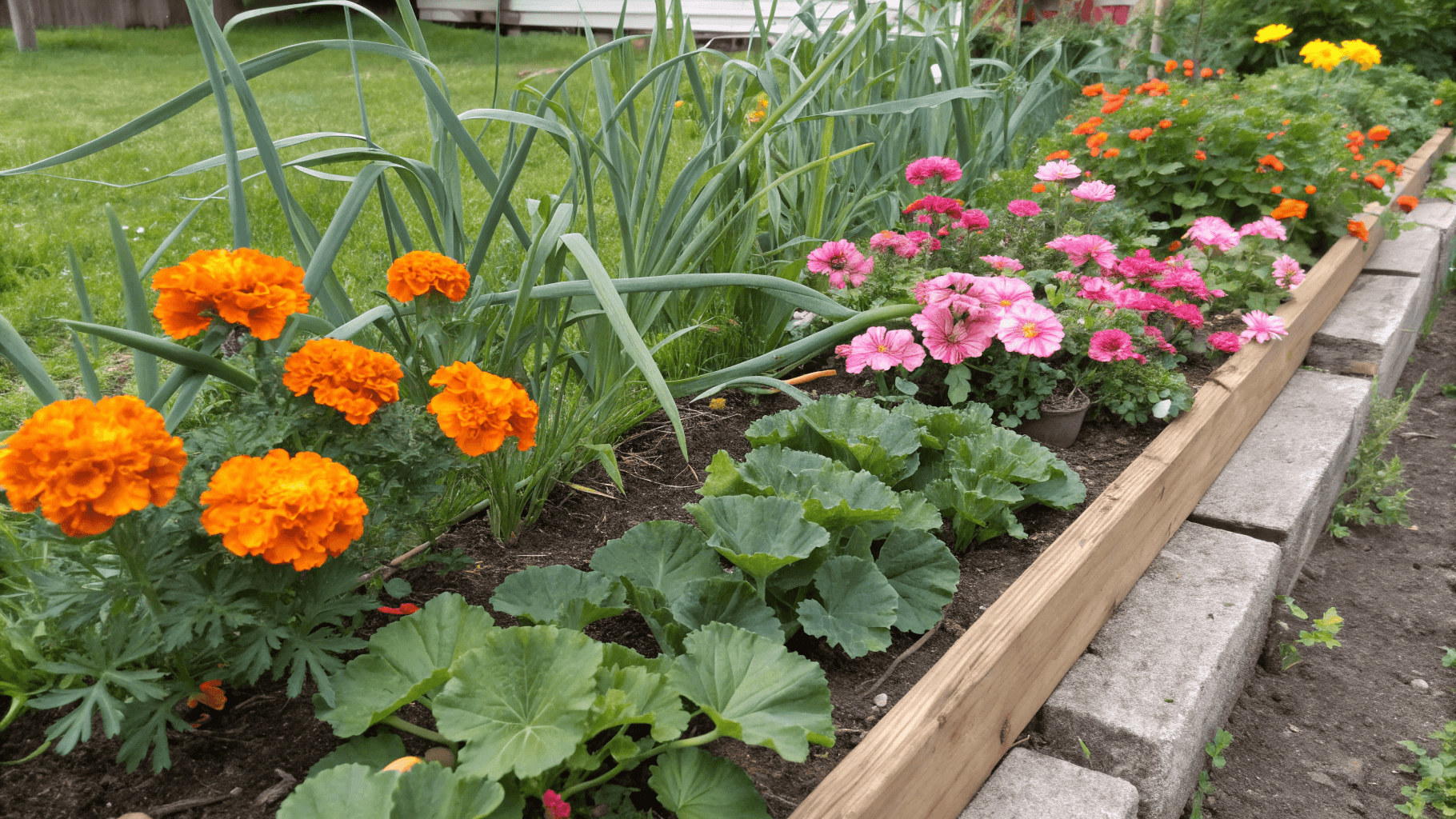 Best Companion Plants for Garlic - Geraniums - These flowers act as a barrier against Japanese beetles and other pests that might otherwise feast on garlic or nearby vegetables.Marigolds - Known for their pest-repelling qualities, marigolds help deter nematodes and other soil-borne insects that can harm garlic.Nasturtiums - These bright, edible flowers serve as a “trap crop,” attracting aphids and keeping them away from garlic and surrounding plants.