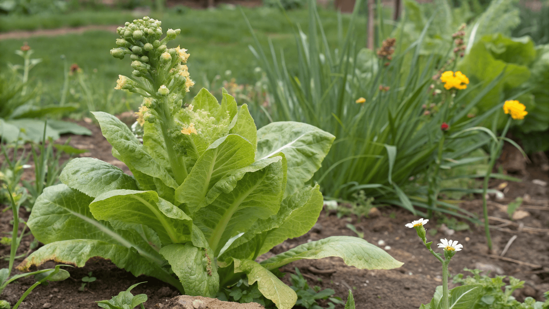 Preventing Bolting in Hot Weather - Bolting is when the lettuce plant shoots up a tall stalk, preparing to flower and produce seeds. Once this happens, the leaves turn bitter very quickly.