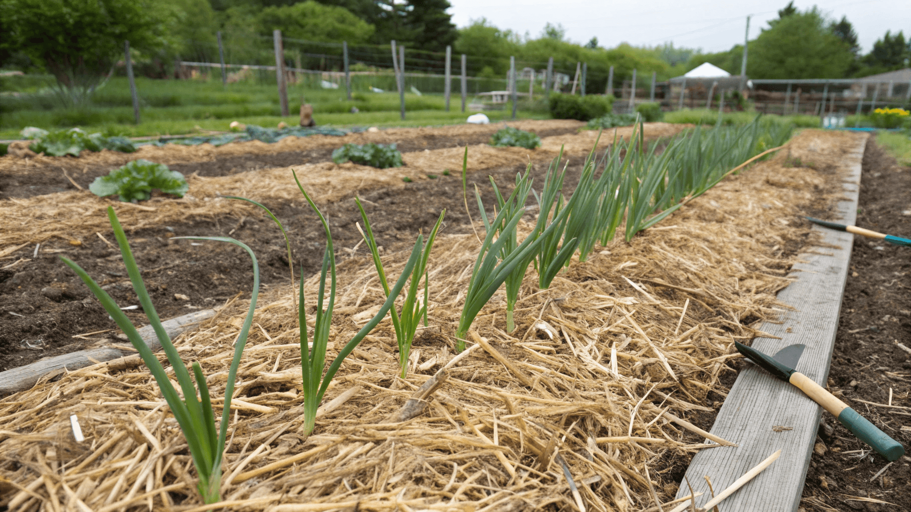 Mulching and Winter Protection for Garlic - After planting, one of the most important (and often overlooked) steps is mulching. A good mulch layer acts like a cozy blanket for your garlic during the cold months, regulating soil temperature, retaining moisture, and suppressing weeds.