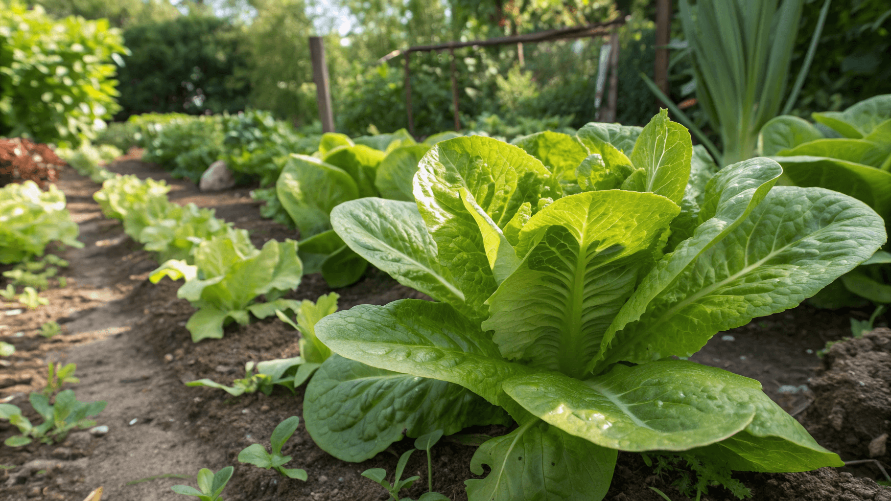 How to Grow Lettuce - Romaine (Cos) - Romaine grows upright with firm ribs, offering a deeper flavor and better resistance to warm conditions.