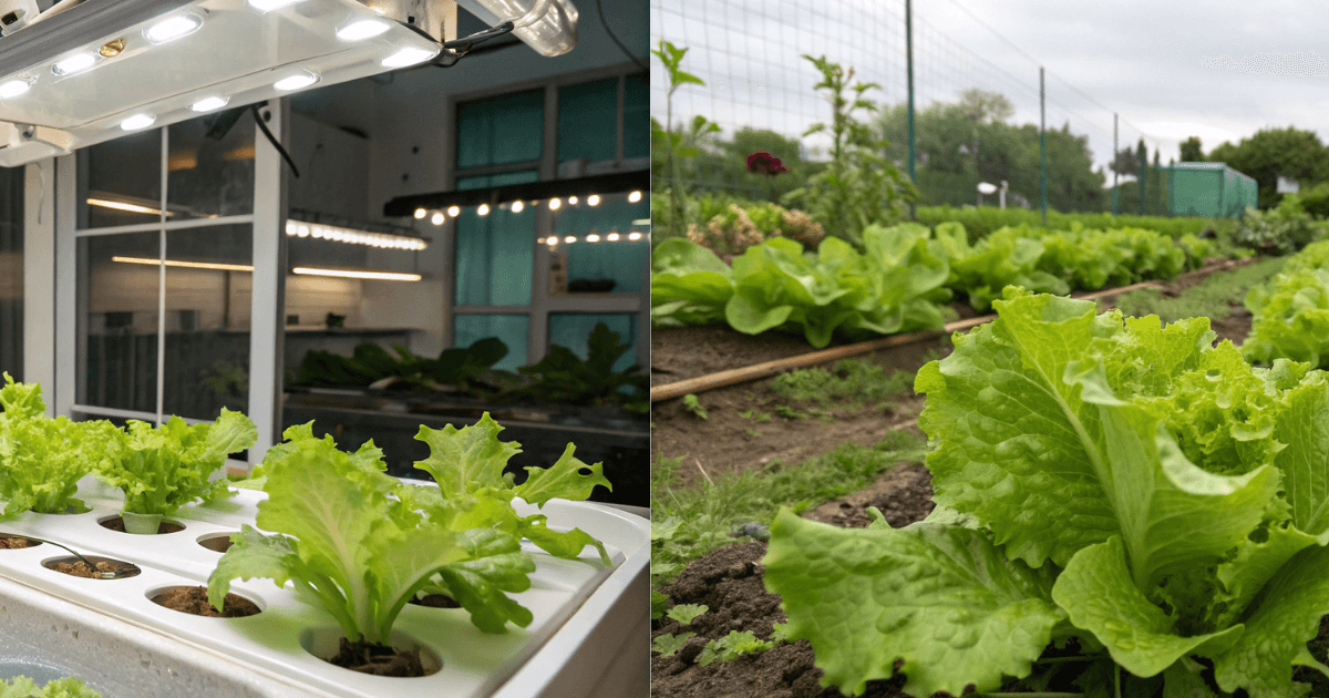 Hydroponic Lettuce vs Soil-Grown Lettuce: Taste, Nutrition, and What Really Matters for Vegetable Gardeners