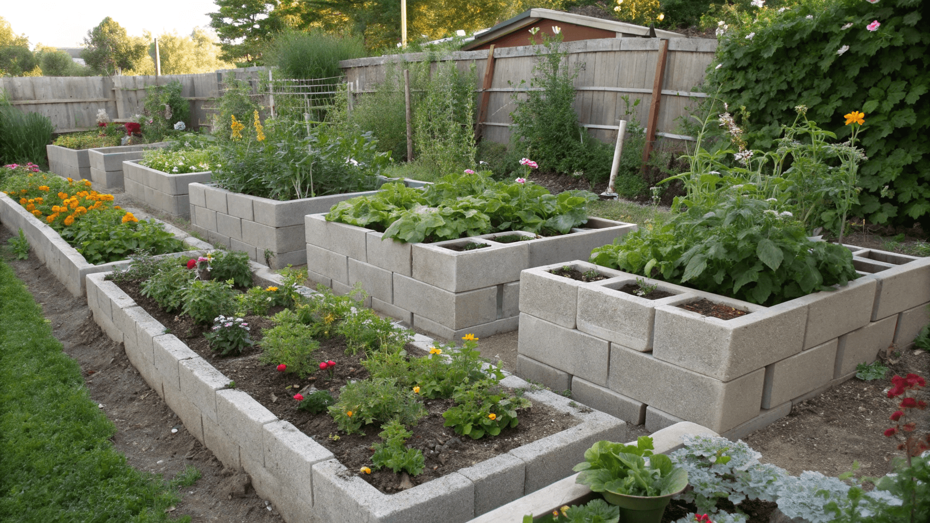 Best Budget-Friendly Materials for Raised Garden Beds - Cinder Blocks