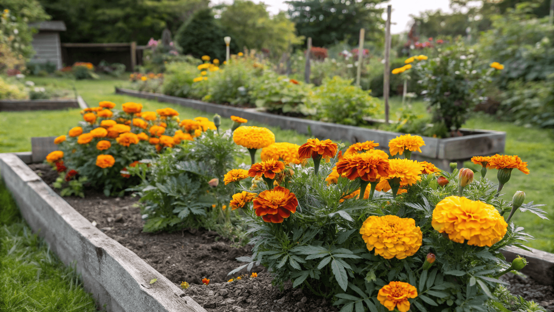Flowers aren’t just for beauty; they canimprove pollination, repel pests, and aid vegetable health. Raised beds create the perfect environment for low-growing, beneficial companion flowers.