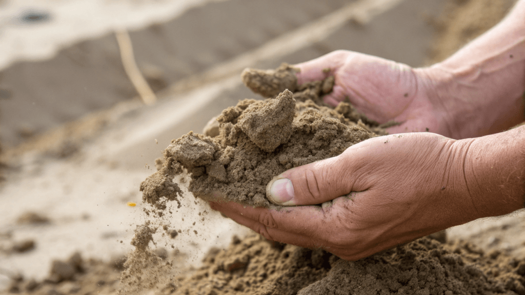 Sandy loam soil is abalanced mixture of sand, silt, clay, and organic matter. It drains well, warms quickly, and is one of the most versatile soil types for gardening. Because of its loose, crumbly texture, it supports strong root growth and works for vegetables, flowers, shrubs, and many fruit trees.