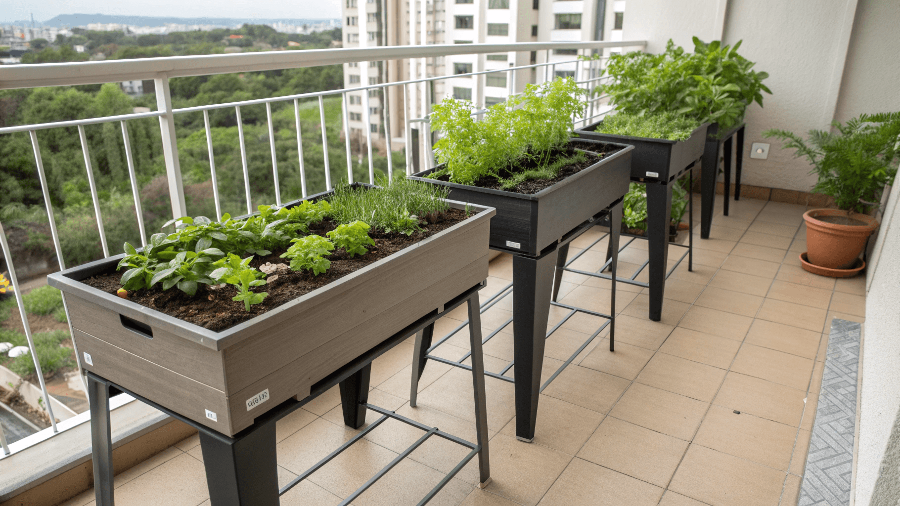 An elevated bed, sometimes called a “stand-up planter”, rests on legs.
Elevated beds sit off the ground, they let air circulate and keep surfaces open for foot traffic. They also deter pests, warm up quickly in spring, and help gardeners who need ergonomic solutions.