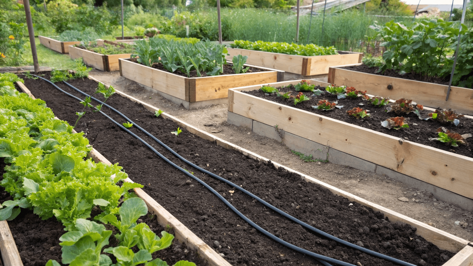 Method 3: Drip Irrigation Systems - Drip systems use small emitters or micro-tubing to deliver precise amounts of water directly to each plant’s root zone.