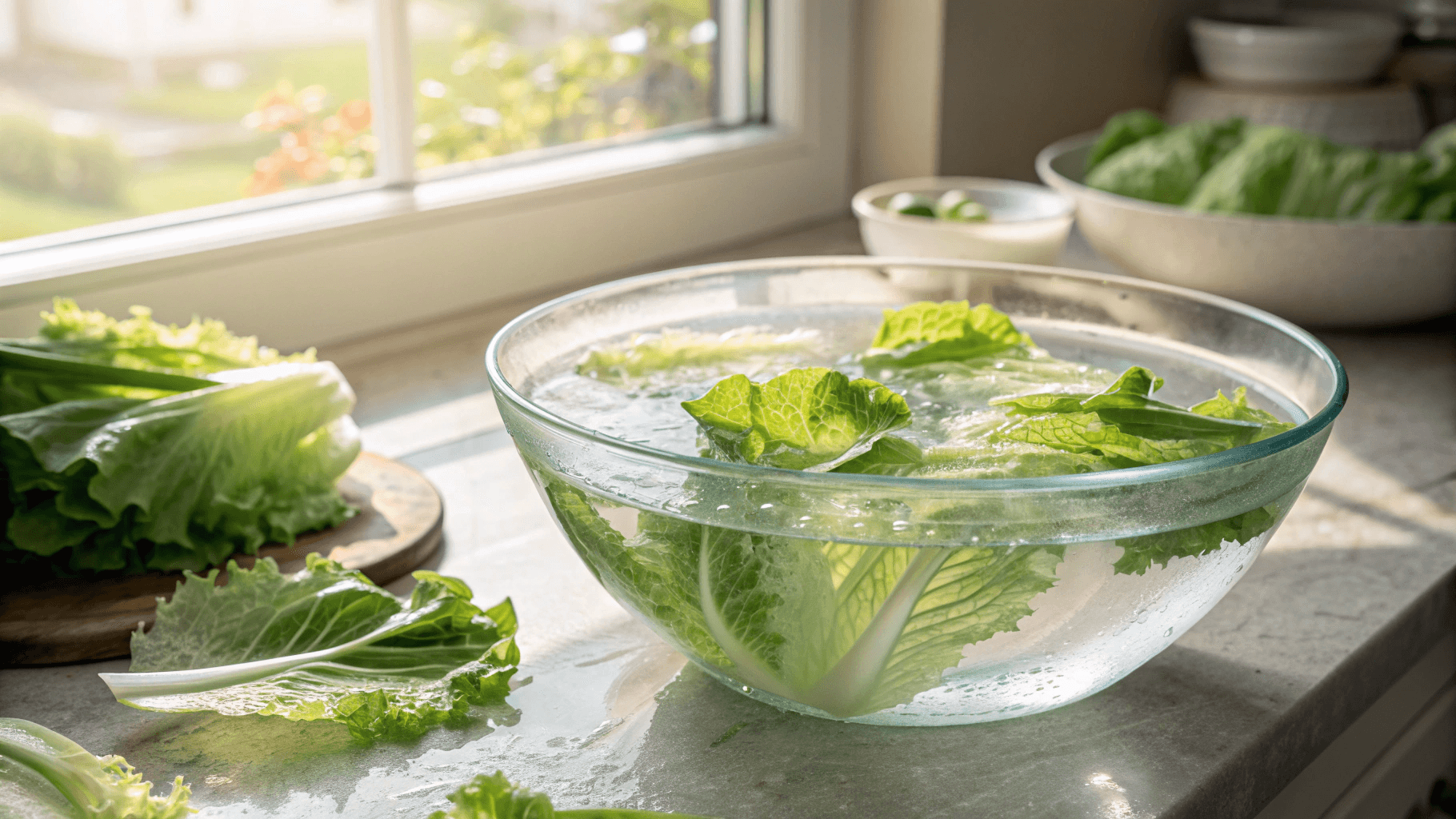 Method 3: Reviving Slightly Wilted Lettuce - Submerge leaves in cold water for 10-15 minutes
Dry thoroughly again
Store using Method 1