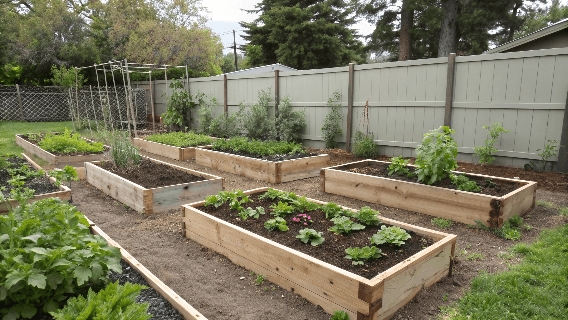 Raised Bed Gardening  - A raised bed is a garden bed built above ground level, usually enclosed by a frame of wood, metal, stone, or composite materials. Instead of relying on your native soil, you fill the bed with a high-quality growing mix designed for vegetables.