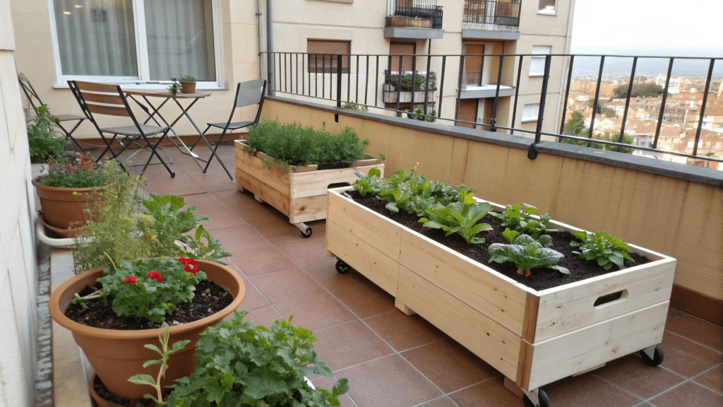 If flexibility is your superpower, rolling beds (raised beds with wheels or casters) are game changers. 