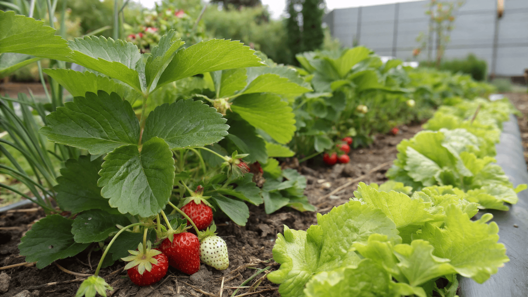 Best Companion Plants for Lettuce -  Strawberries