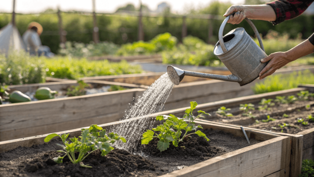 Raised beds make gardening easier in so many ways: better soil, fewer weeds, less bending, but there’s one thing every raised-bed gardener quickly learns: they dry out faster than in-ground gardens.