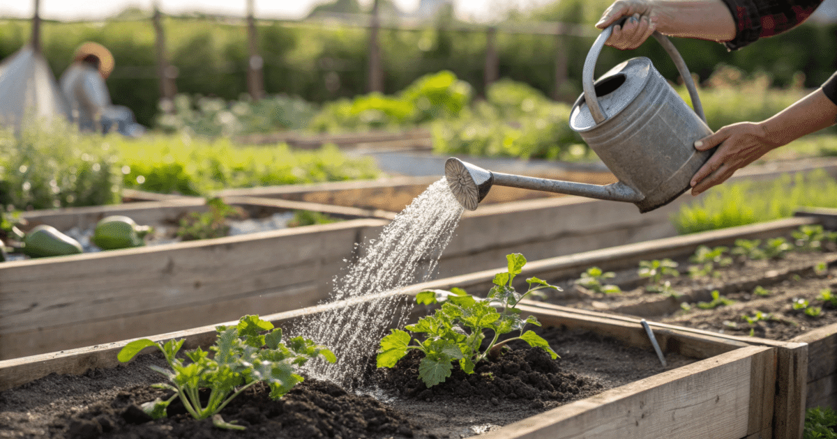 Raised beds make gardening easier in so many ways: better soil, fewer weeds, less bending, but there’s one thing every raised-bed gardener quickly learns: they dry out faster than in-ground gardens.