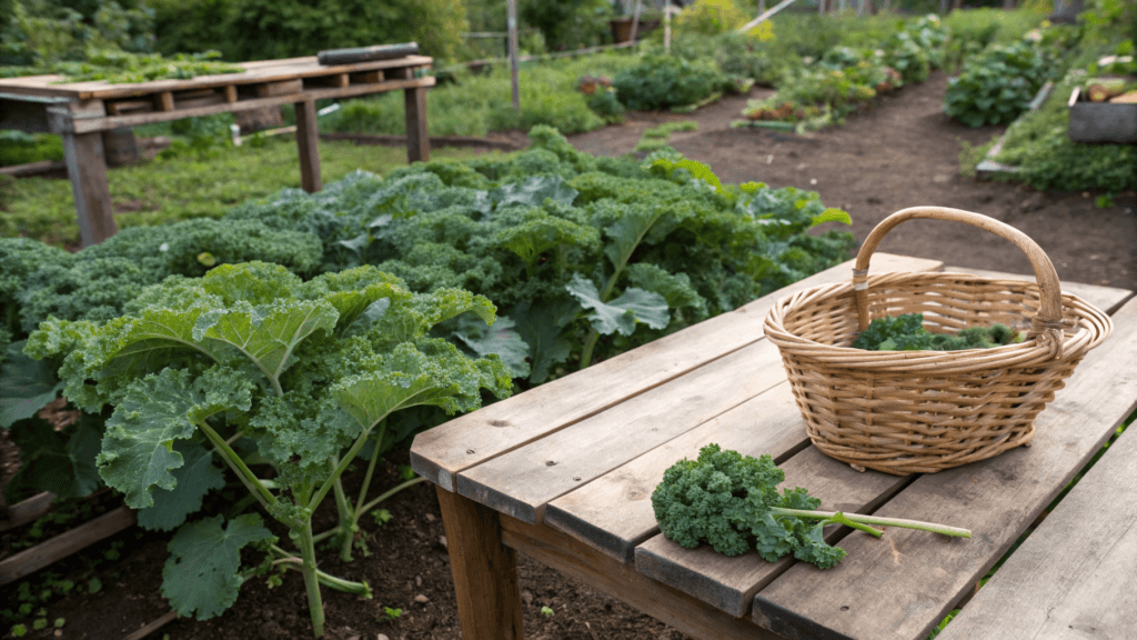 Harvesting Kale Continuously Without Stressing the Plant