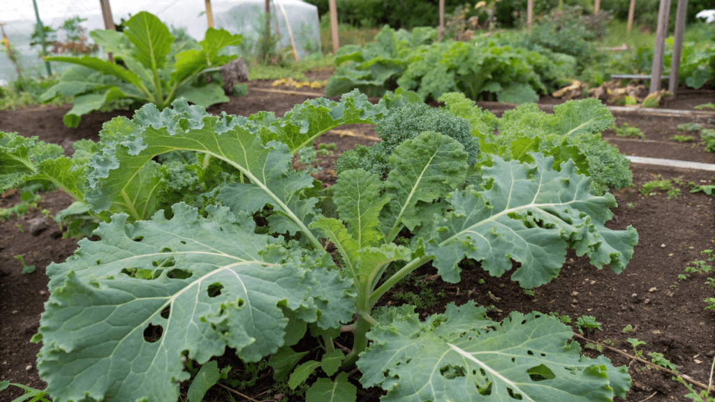 Kale is a brassica (like cabbage, broccoli, collards, and Brussels sprouts). Brassicas are famous for attracting insects because: