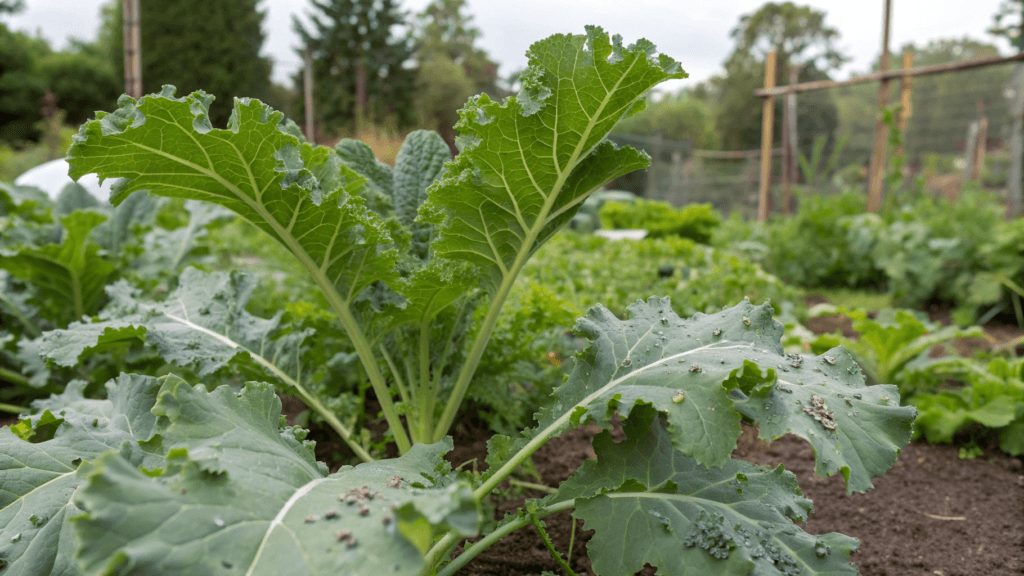 Aphids are one of the most common kale pests, especially during cool weather and periods of fast growth.