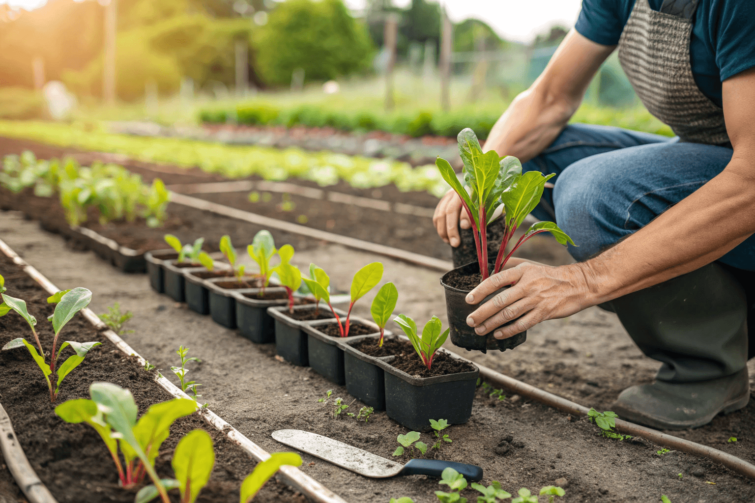 Swiss chard can be grown easily from seed or from young transplants.