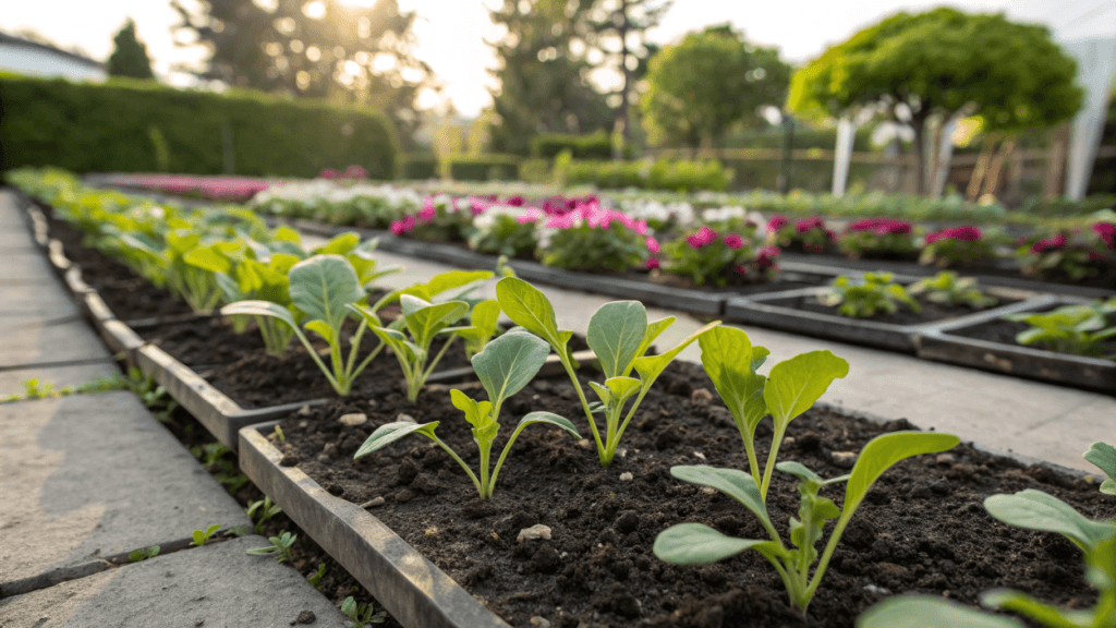 The care you give kale seedlings right after planting plays a big role in how well they establish.