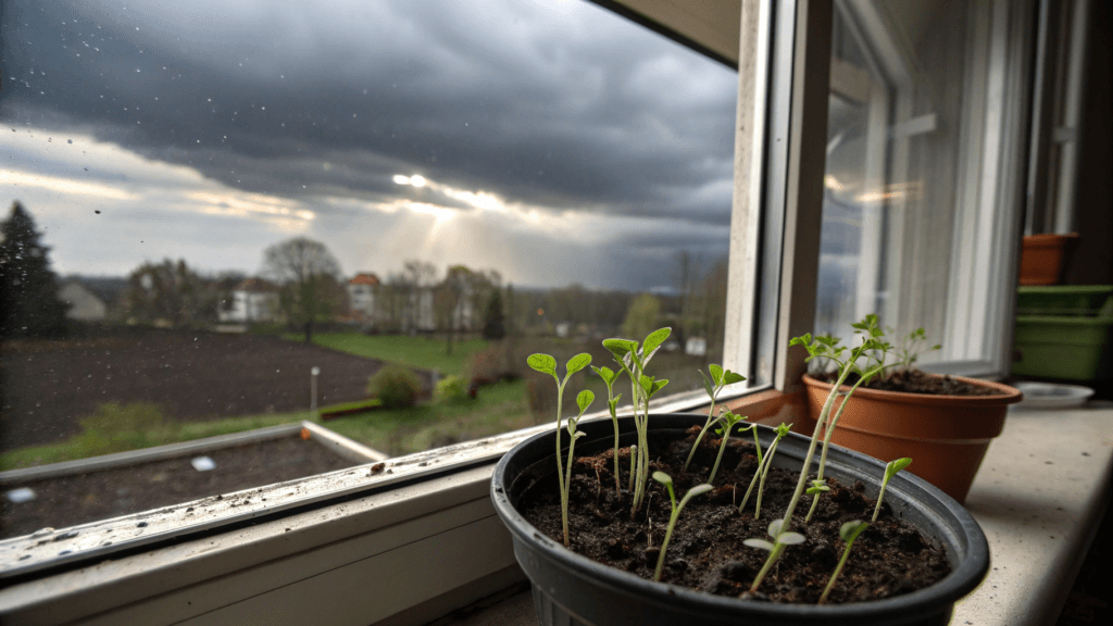 Avoid transplanting right before a hard rain or a sudden temperature drop whenever possible.