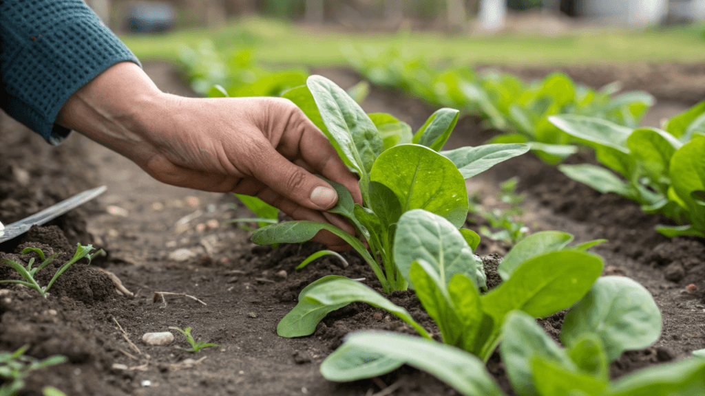How to Thin Spinach Seedlings - Timing matters more than precision here. Spinach responds best when thinning happens early, while roots are still small and flexible.