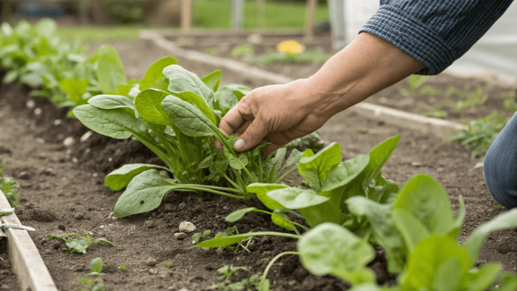 How to Thin Spinach Seedlings (When, Why, and Proper Spacing)