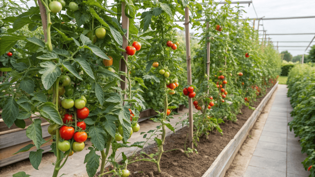 What Properly Spaced Tomato Plants Should Look Like Mid-Season