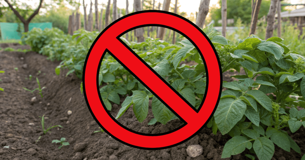 Don't plant potatoes near tomatoes