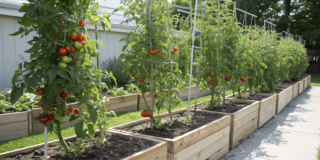 Supporting Tomatoes in Raised Beds